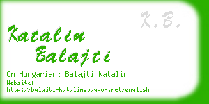 katalin balajti business card